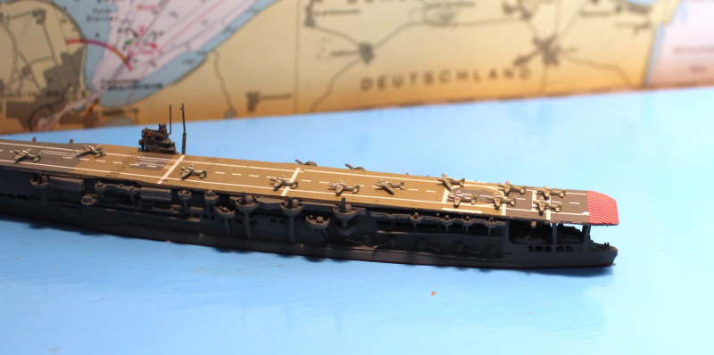 Aircraft carrier "Kaga" with aircraft, damaged (1 p.) J 1942 Neptun 1218